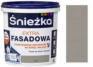 Śnieżka Extra Fasadowa Farba Elewacyjna Szary 1l
