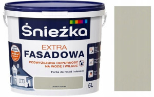Śnieżka Extra Fasadowa Farba Jasny Szary 5l