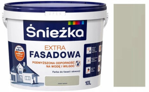 Śnieżka Extra Fasadowa Farba Jasny Szary 10l
