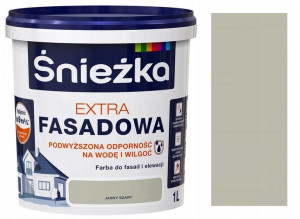 Śnieżka Extra Fasadowa Farba Jasny Szary 1l
