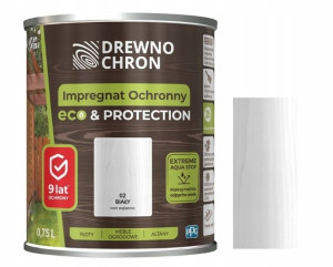 Drewnochron Impregnat Eco&protect Biały 0.75l
