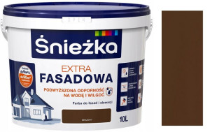 Śnieżka Extra Fasadowa Farba Elewacja Brązowa 10l