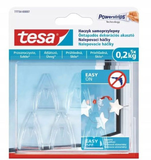 Tesa Haczyk Samoprzylepny 5 Szt 0.2 Kg Bezbarwny