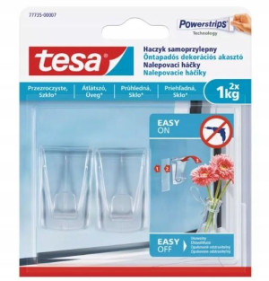 Tesa Haczyk Samoprzylepny 2 Szt 1 Kg Bezbarwny
