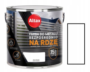 Altax Farba Do Metalu Na Rdzę Biały Półmat 2.5l