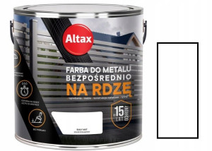 Altax Farba Do Metalu Na Rdzę Biały Mat 2.5l