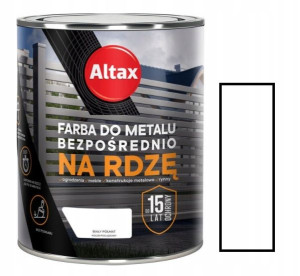 Altax Farba Do Metalu Na Rdzę Biały Półmat 0.75l