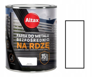 Altax Farba Do Metalu Na Rdzę Biały Mat 0.75l
