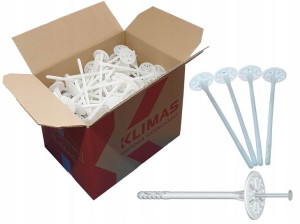 Łącznik Kołek Dyble Styropianu Metal Trzpień 20cm