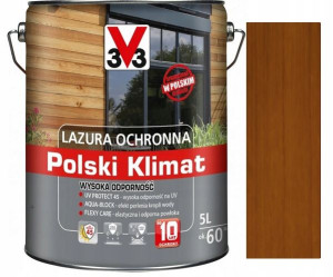 Lazura V33 Polski Klimat 10 Lat Dąb Jasny 5l