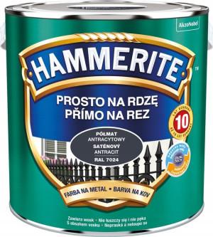 Hammerite Farba Na Rdzę Antracytowy Półmat 2.5l