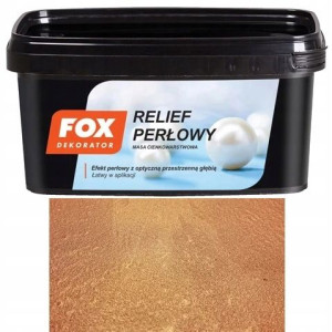 Fox Dekorator Relief Perłowy Cuprum 0007 1kg