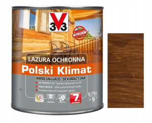 Lazura V33 Polski Klimat 7lat Dąb Ciemny 0.75l