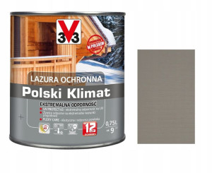 Lazura V33 Polski Klimat 12lat Szary 0.75l