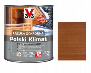 Lazura V33 Polski Klimat 12lat Sosna Oregoń. 0.75l