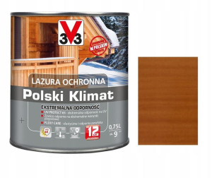 Lazura V33 Polski Klimat 12lat Dąb Złocisty 0.75l