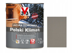 Lazura V33 Polski Klimat 12lat Szary 2.5l