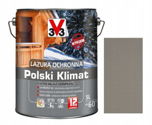 Lazura V33 Polski Klimat 12lat Szary 5l
