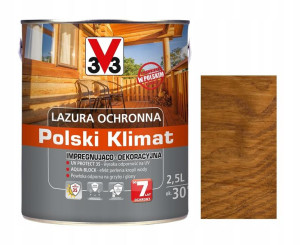 Lazura V33 Polski Klimat 7lat Dąb Jasny 2.5l