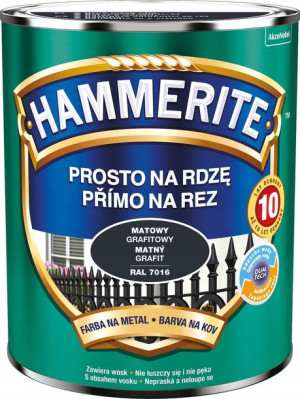 Hammerite Farba Na Rdzę Grafitowy Mat 0.7l