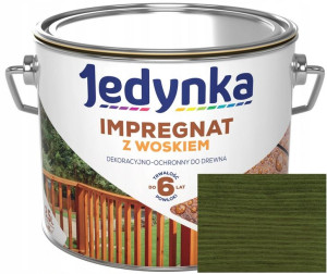 Jedynka Impregnat Drewna Z Woskiem Zielony 2.5l