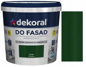 Dekoral Farba Fasadowa Polinit Zielony 1l