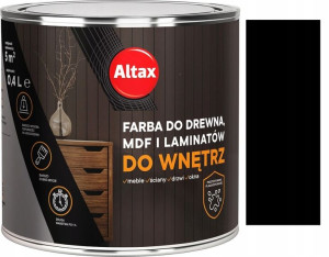 Altax Farba Do Mdf Drewna Laminat Czarna 0.4l