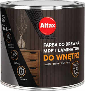 Altax Farba Do Mdf Drewna Laminat Biały Półmat 0.4