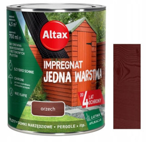 Altax Impregnat Drewna Ogrodowego Orzech 0.75l