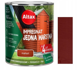 Altax Impregnat Drewna Ogrodowego Mahoń 0.75l
