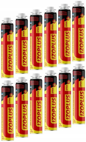 Izoplus Pur Izolacja Piana Do Ociepleń 750ml 12szt