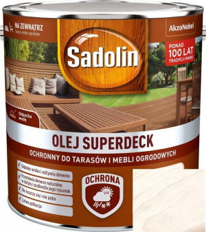 Sadolin Olej Superdeck Do Tarasów Bielony 2.5l