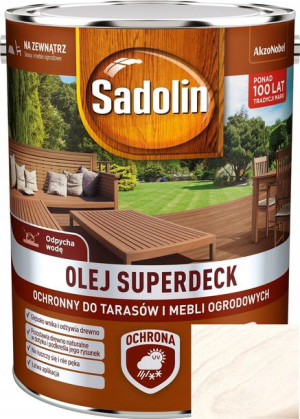 Sadolin Olej Superdeck Do Tarasów Bielony 5l