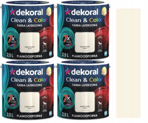 Dekoral Clean&color Zestaw Bawełniany Puch 10l