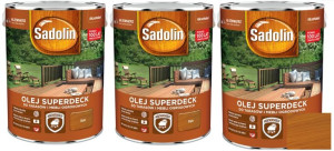 Sadolin Olej Superdeck Do Tarasów Zestaw Dąb 15l