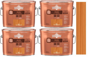 Vidaron Olej Do Drewna Zestaw Teak Naturalny 10l