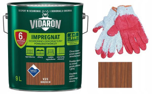 Vidaron Impregnat Rękawiczki Zestaw V25 Orzech 9l