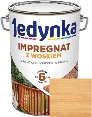 Jedynka Impregnat Drewna Z Woskiem Bezbarwny 5l