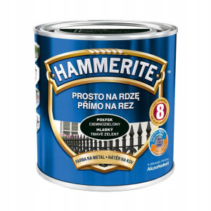 Hammerite Farba Na Rdzę Ciemnozielony Połysk 0.7l
