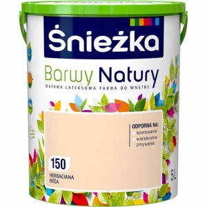 Śnieżka Farba Barwy Natury Herbaciana Róża 150 5l