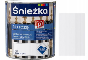 Śnieżka Emalia Na Rdzę Biały Połysk R01 0.65l
