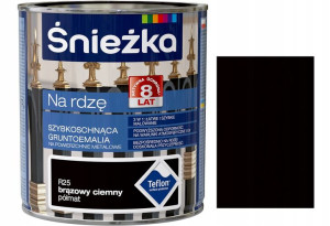 Śnieżka Emalia Rdzę Brązowy Ciemn Półmat R25 0.65l