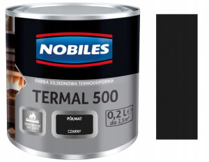 Nobiles Termal 500 Farba Termoodporna Czarny 0.2l