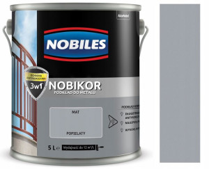 Nobiles Nobikor Antykorozyjny Popielaty Mat 5l