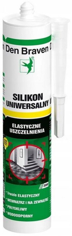 Den Braven Silikon Uniwersalny 1001u Szary 300ml
