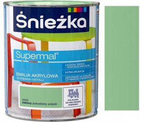 Śnieżka Emalia Akrylowa Zielona A420 0.8l