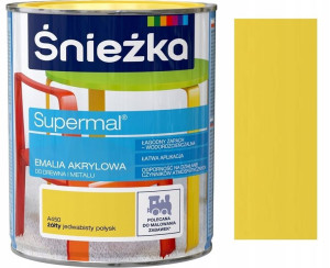 Śnieżka Emalia Akrylowa Żółta A450 0.8l