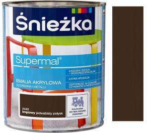 Śnieżka Emalia Akrylowa Brązowa A440 0.8l