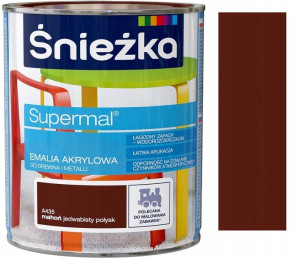 Śnieżka Emalia Akrylowa Mahoń A435 0.8l