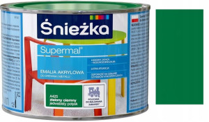 Śnieżka Emalia Akrylowa Zielona Ciemna A425 0.4l